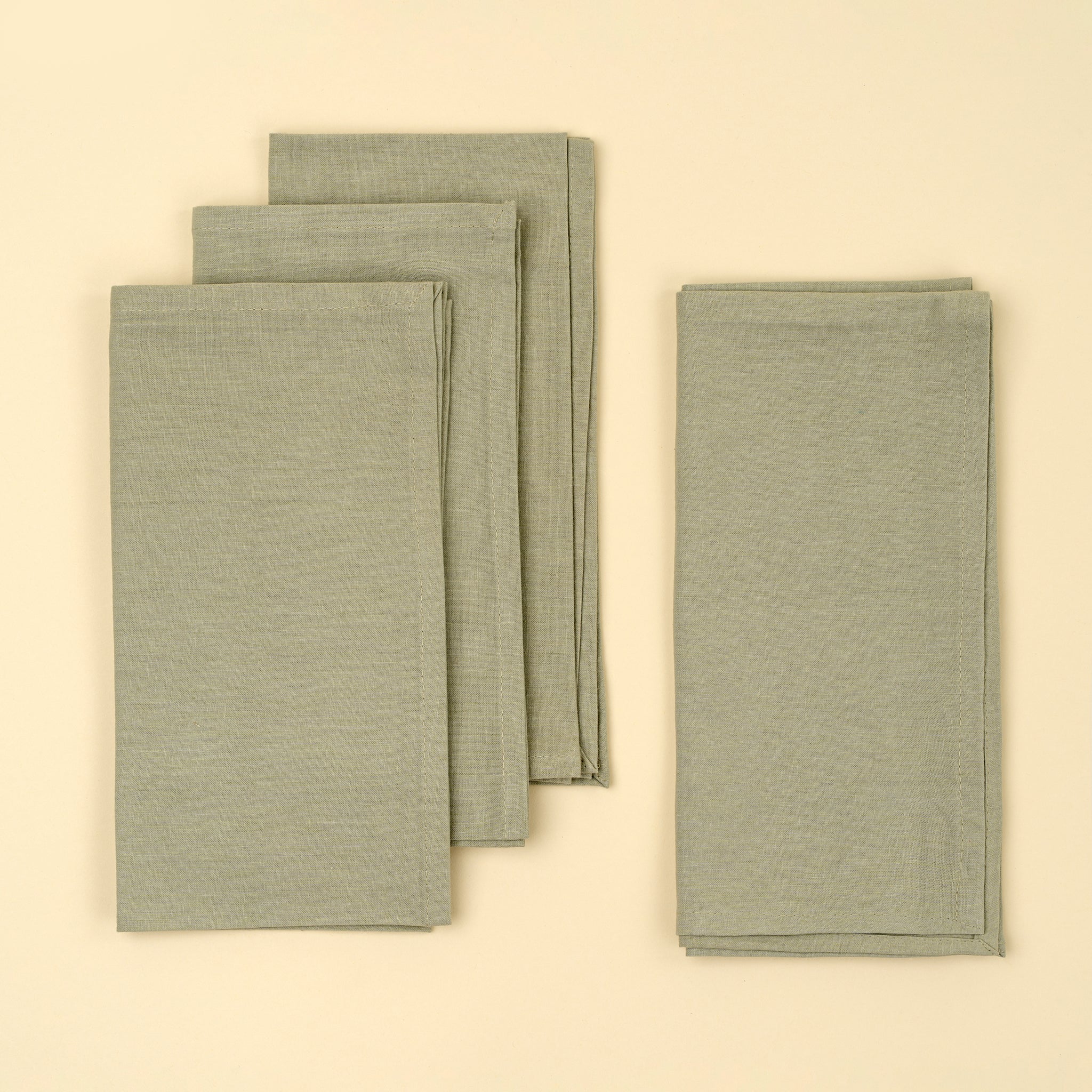 Calla Cotton Napkins Tea Green Set Of 4