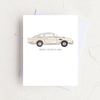 Vintage Aston Car - Father's Day Greeting Card