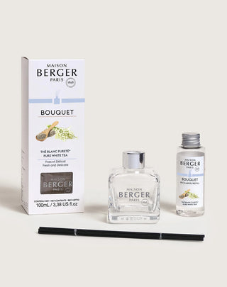 Maison Berger Pure White Tea Cube Reed Diffuser
