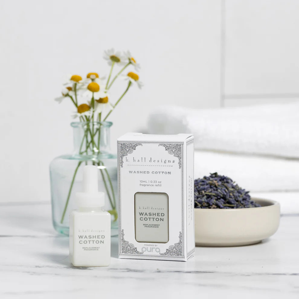 K Hall Apothecary Pura Diffuser Refill - Washed Cotton
