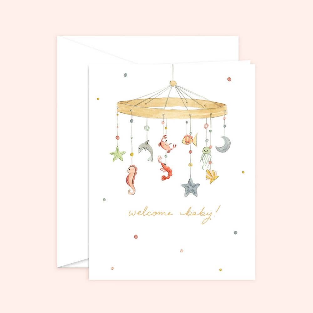 Under the Sea Welcome Baby Card Blank
