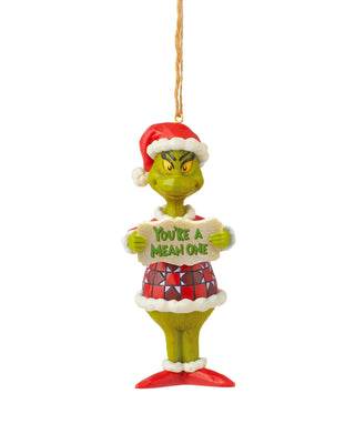 Jim Shore Grinch You're a Mean One Hanging Ornament