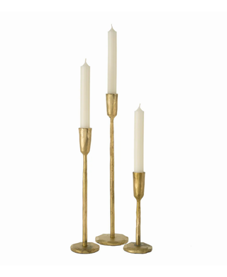 Luna Forged Candlestick Gold - Small