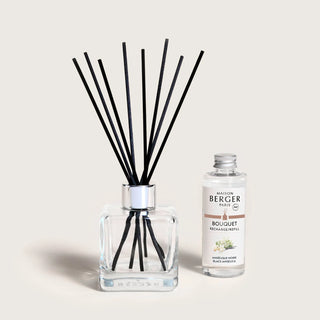 Cube Reed Diffuser 100 ml - Black Angelica - Maison Berger