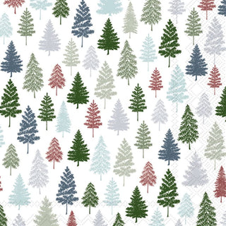 IHR Nordic Forest Blue Green Cocktail Napkin