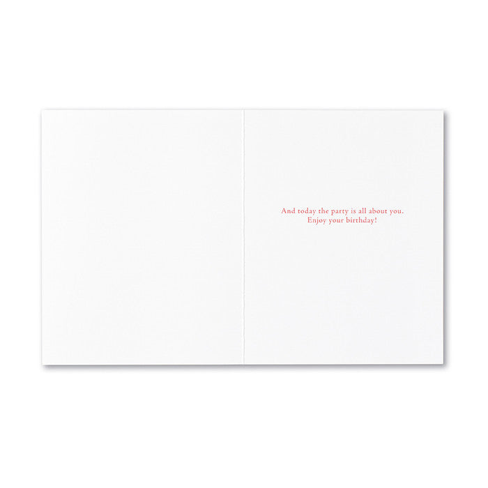 Compendium Life Is The Best Party I've Ever Been Invited To Birthday Card