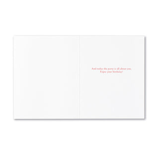 Compendium Life Is The Best Party I've Ever Been Invited To Birthday Card