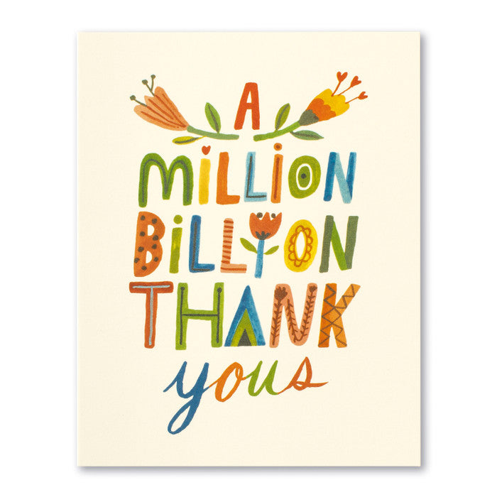 Compendium A Million Billion Thank Yous Thank You Card