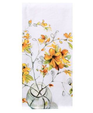 Sweet Home Yellow Forsythia Dual Purpose Towel