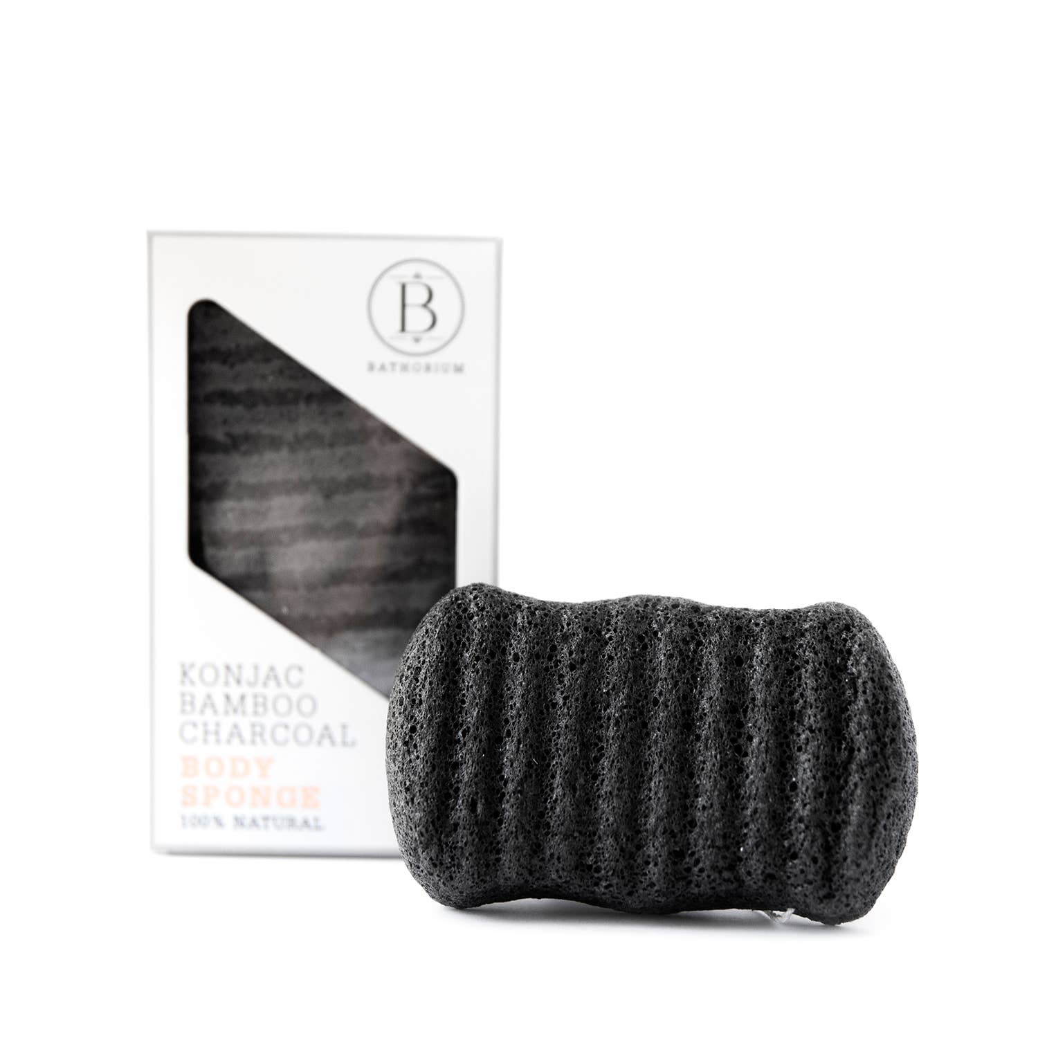 Bathorium Konjac Bamboo Charcoal Body Sponge