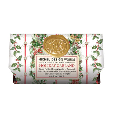 Michel Design Works Holiday Garland Large Bath Bar Soap