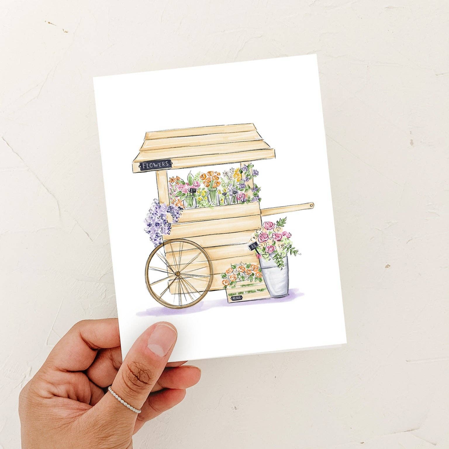 Spring Market Card Blank