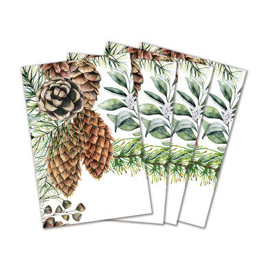 Michel Design Works White Spruce Cotton Table Napkins - Set Of 4