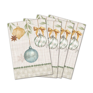 Michel Design Works Peace On Earth Cotton Table Napkins - Set Of 4