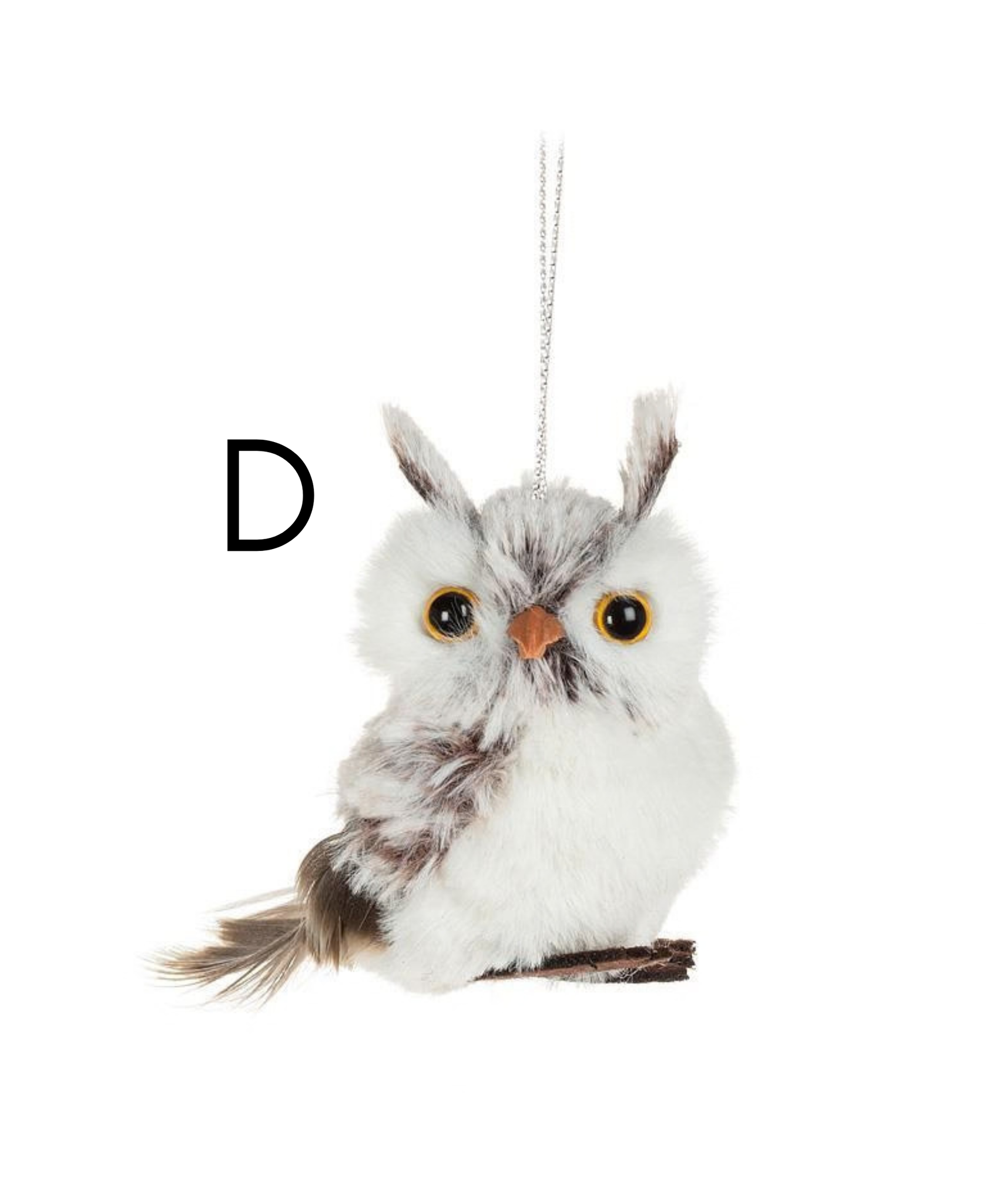 Small Fluffy Owl Ornament