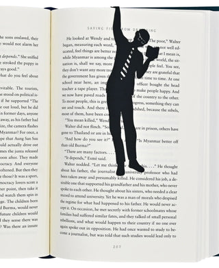 Peter Pauper Press Book Lover 'Hanging' Metal Bookmark