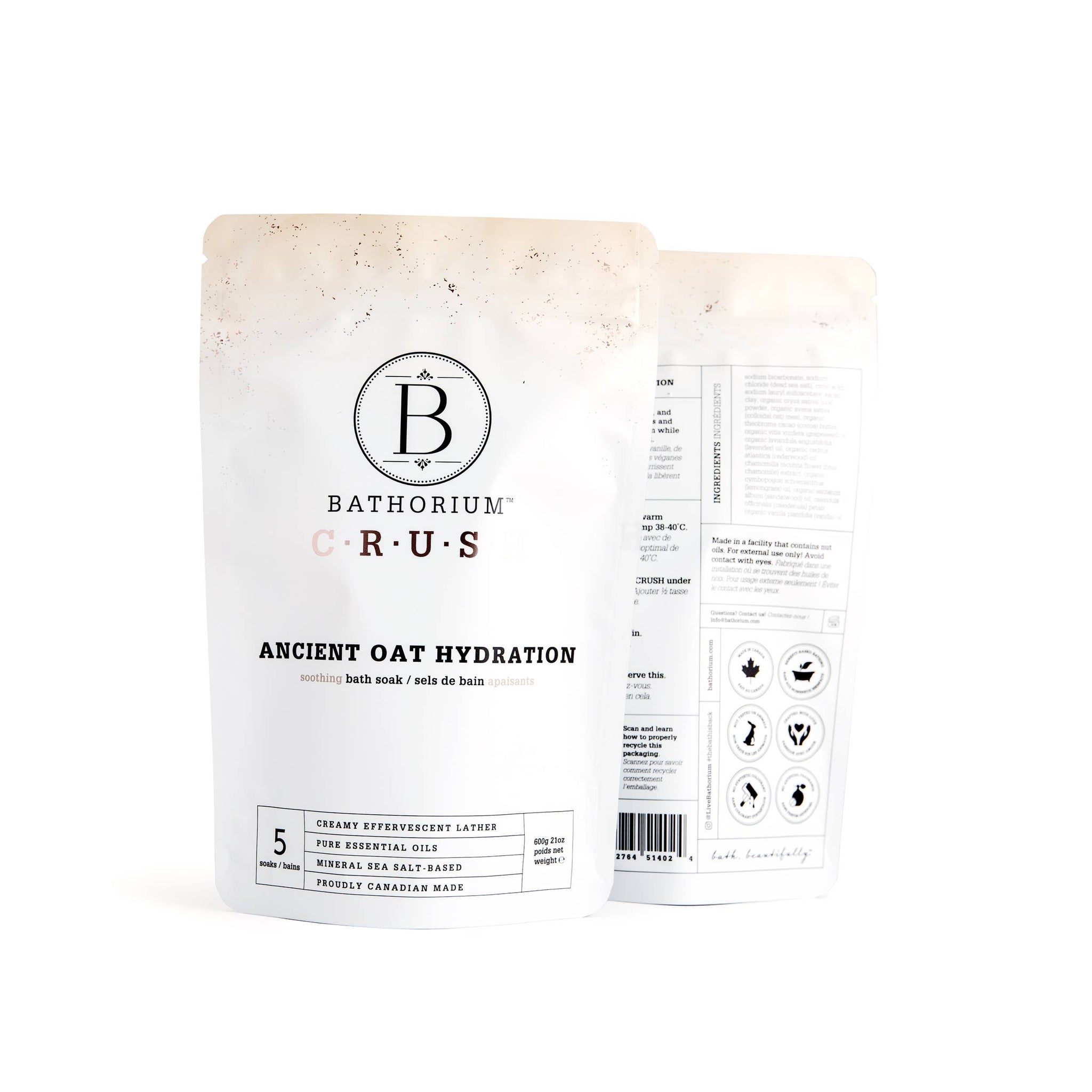 Bathorium Ancient Oat Hydration Crush Bath Soak 600g