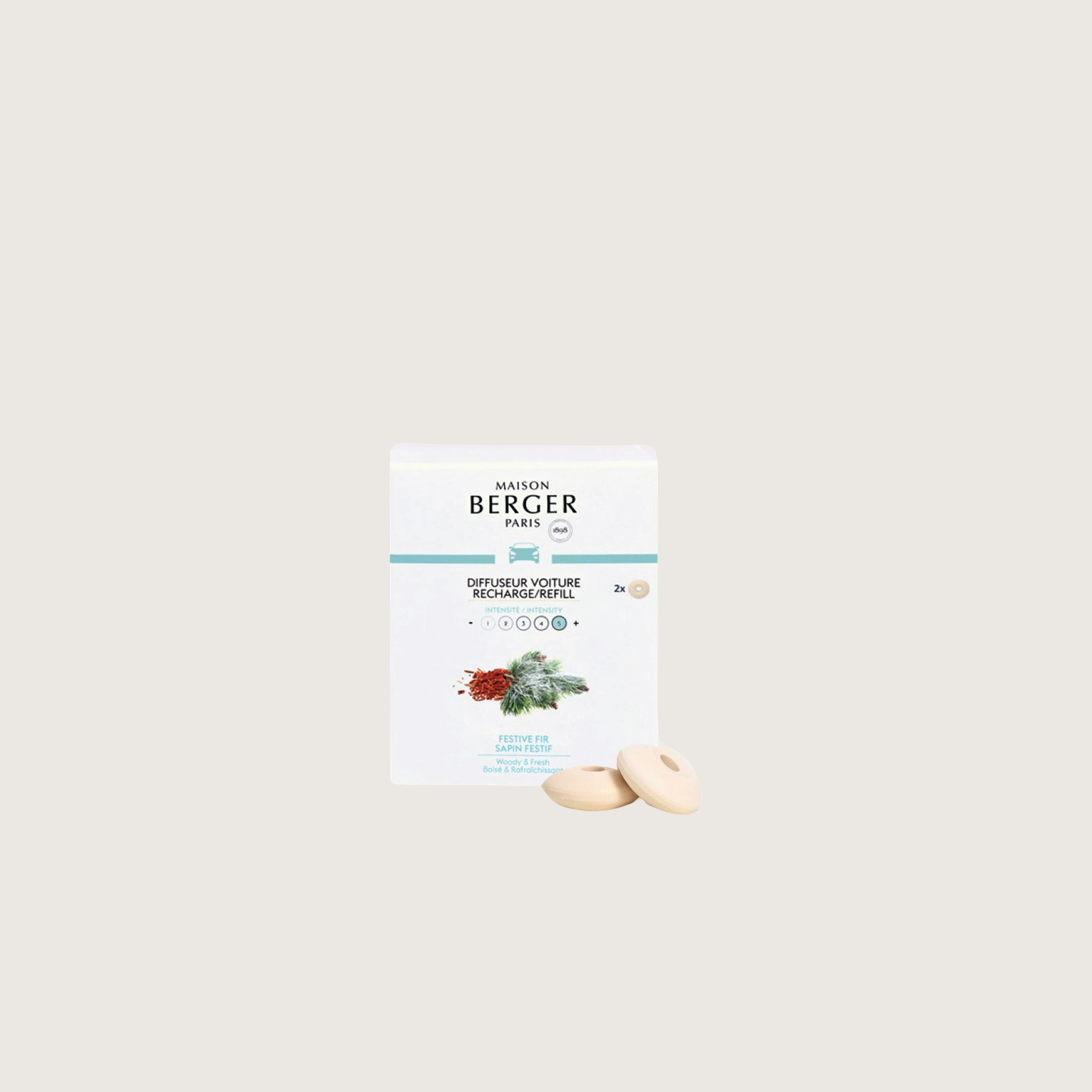 Maison Berger Festive Fir Car Diffuser Refill 2-Pack