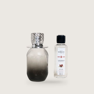 Lampe Berger Evanescence Grey Fragrance Lamp Gift Set with Mystic Leather