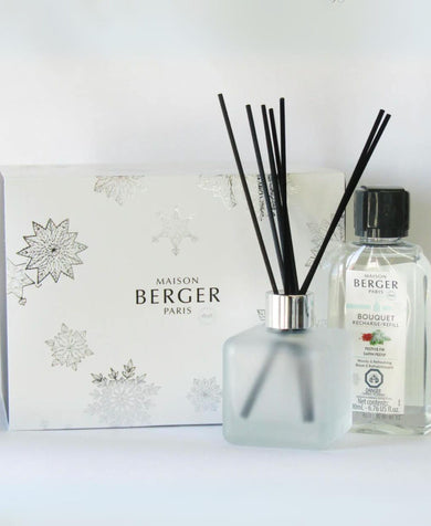 Maison Berger Frosted Ice Cube Reed Diffuser with Festive Fir