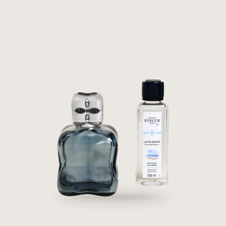 Lampe Berger Cosy Steel Blue Fragrance Lamp Gift Set with Ocean Breeze