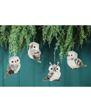 Small Fluffy Owl Ornament