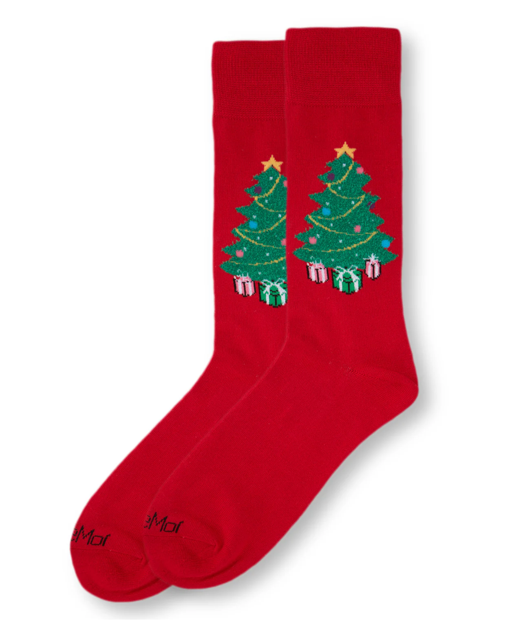 Men's Christmas Tree Holiday Crew Socks