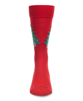 Men's Christmas Tree Holiday Crew Socks