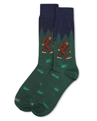 Men's Bigfoot is Real Bamboo Blend Crew Sock