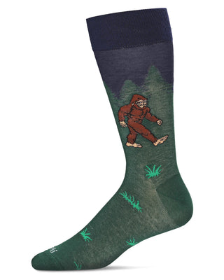Men's Bigfoot is Real Bamboo Blend Crew Sock
