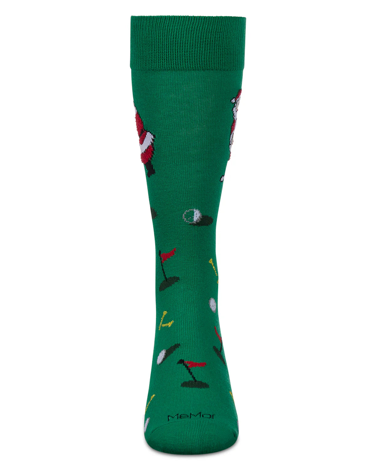 Men's Santa Golfer Holiday Crew Socks