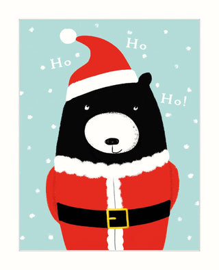 The Art File Bear HO! HO! HO! Card Blank