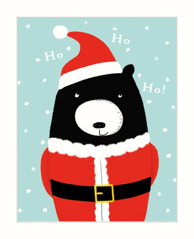 The Art File Bear HO! HO! HO! Card Blank