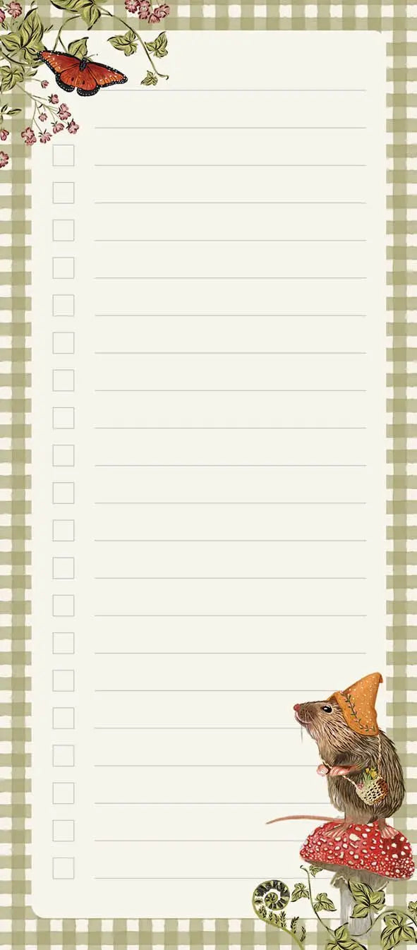 Magnetic To-Do Pads -  Mice And Hedghogs