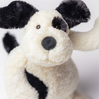 JellyCat Bashful Black & Cream Puppy Original