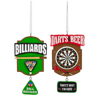 Bar Games Ornaments