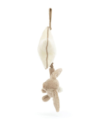 JellyCat Bashful Beige Bunny Musical Pull