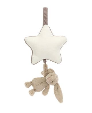 JellyCat Bashful Beige Bunny Musical Pull