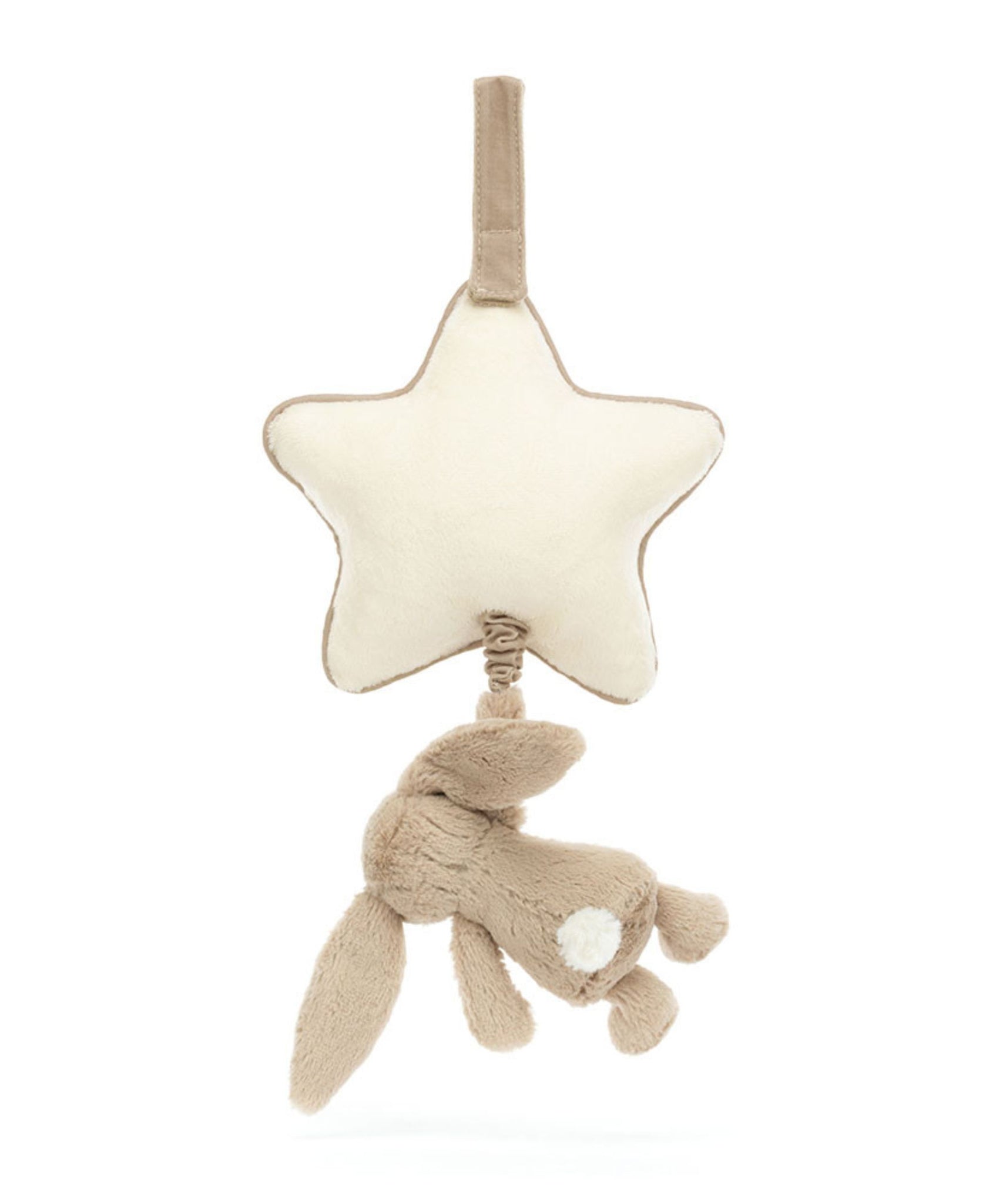 JellyCat Bashful Beige Bunny Musical Pull