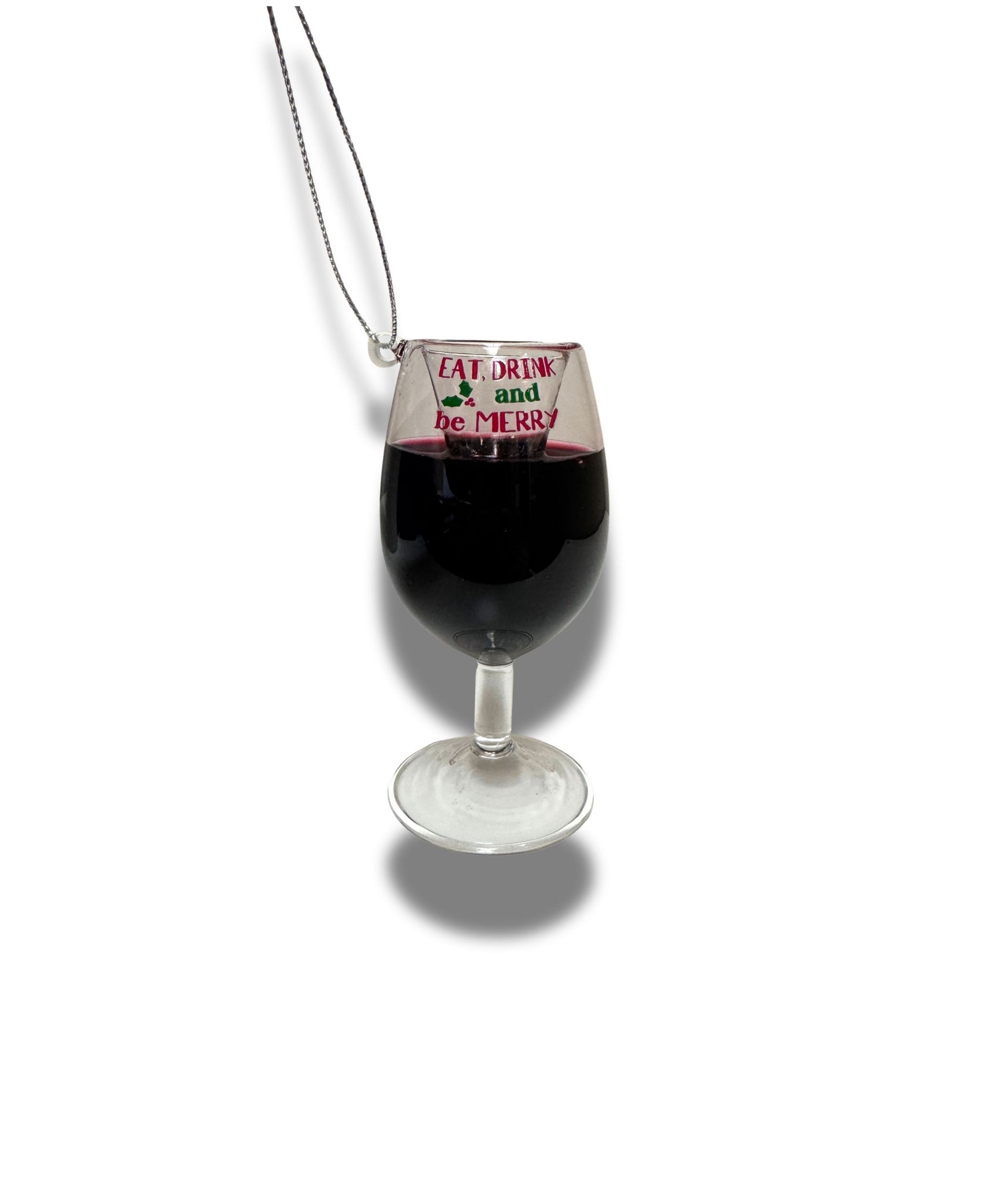 Red Wine Glass Ornaments