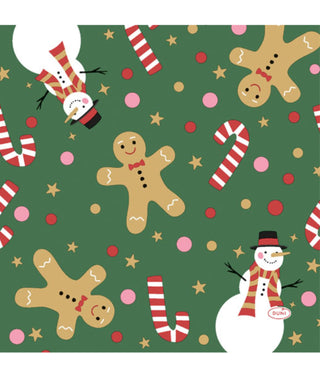 CandyMan Green Lunch Napkins