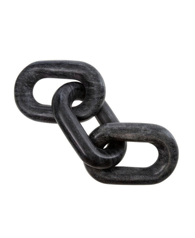 Black Marble Chain Link Decor