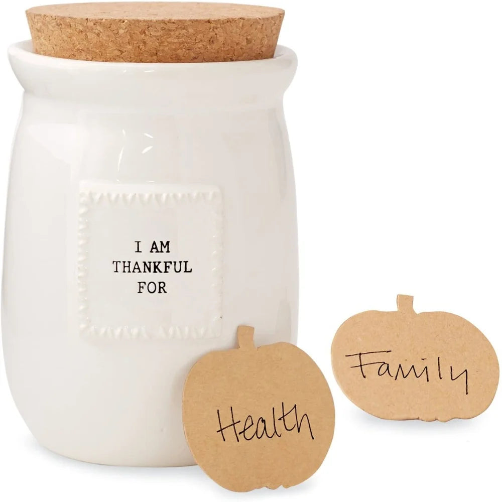 Ceramic Blessing Jar with Cork Top
