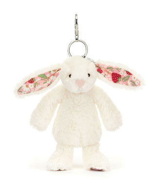Jellycat Blossom Cream Bunny Berry Bag Charm