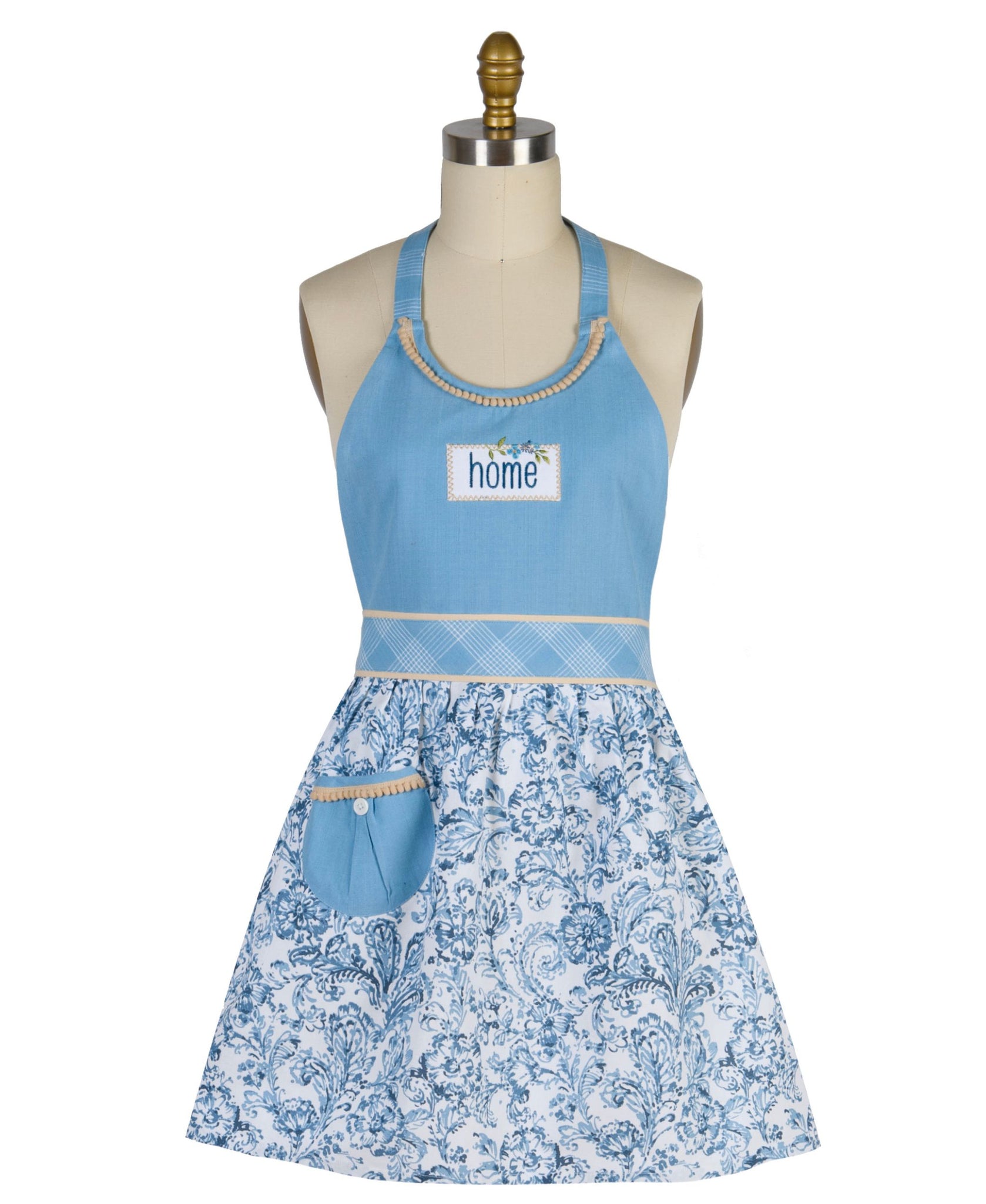 Bohemian Blue Hostess Apron