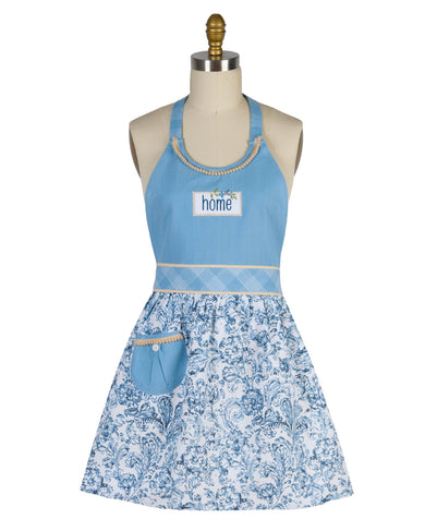 Bohemian Blue Hostess Apron