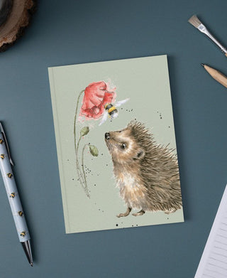 Wrendale Designs 'Busy As A Bee' A6 Hedgehog Notebook