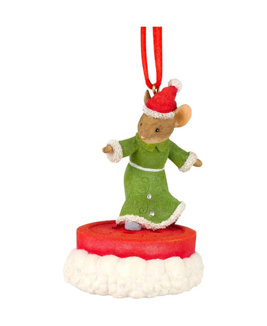 Tails With Heart Button Boarder Hanging Ornament