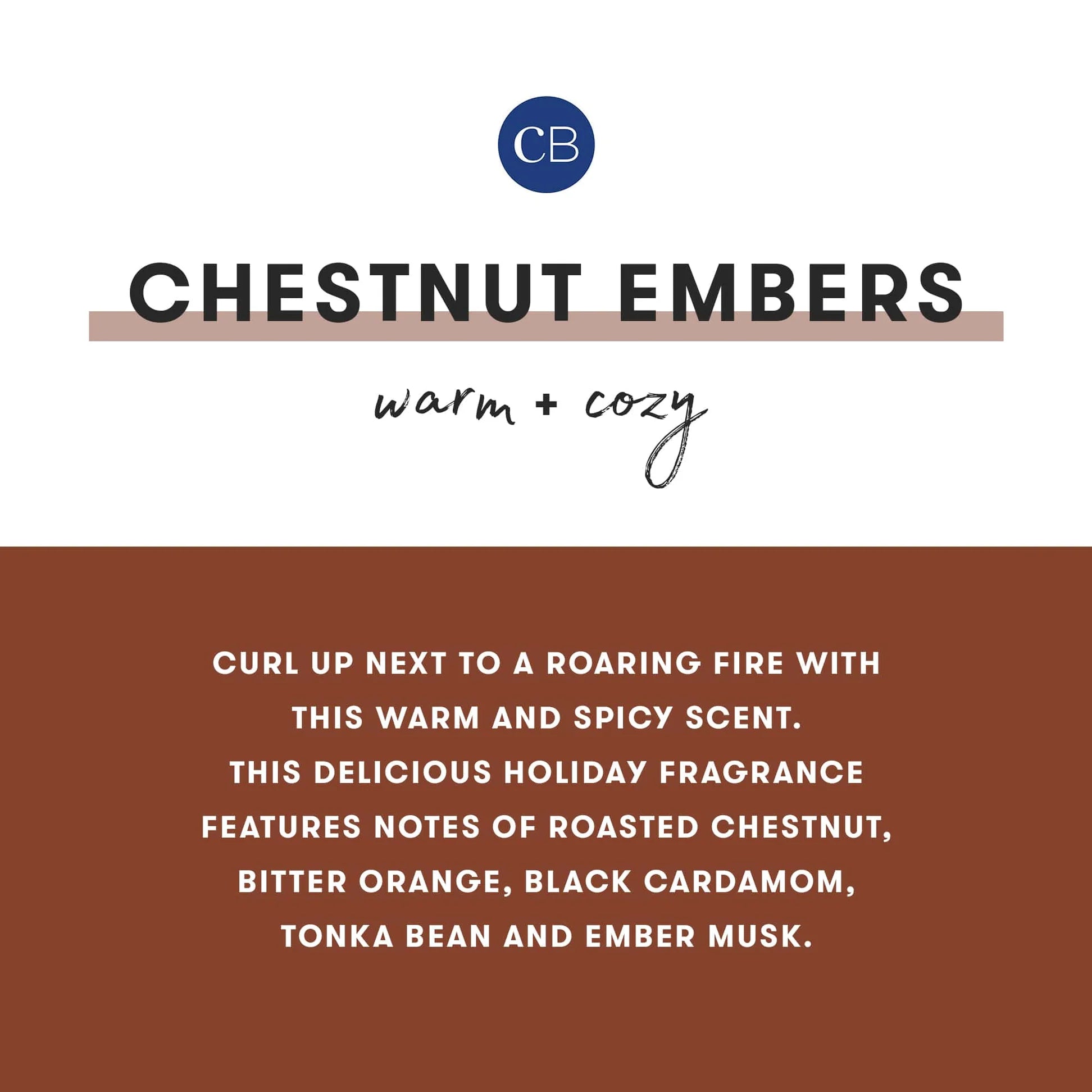 Capri Blue - Chestnut Embers Holiday Mercury Signature Jar, 19 oz