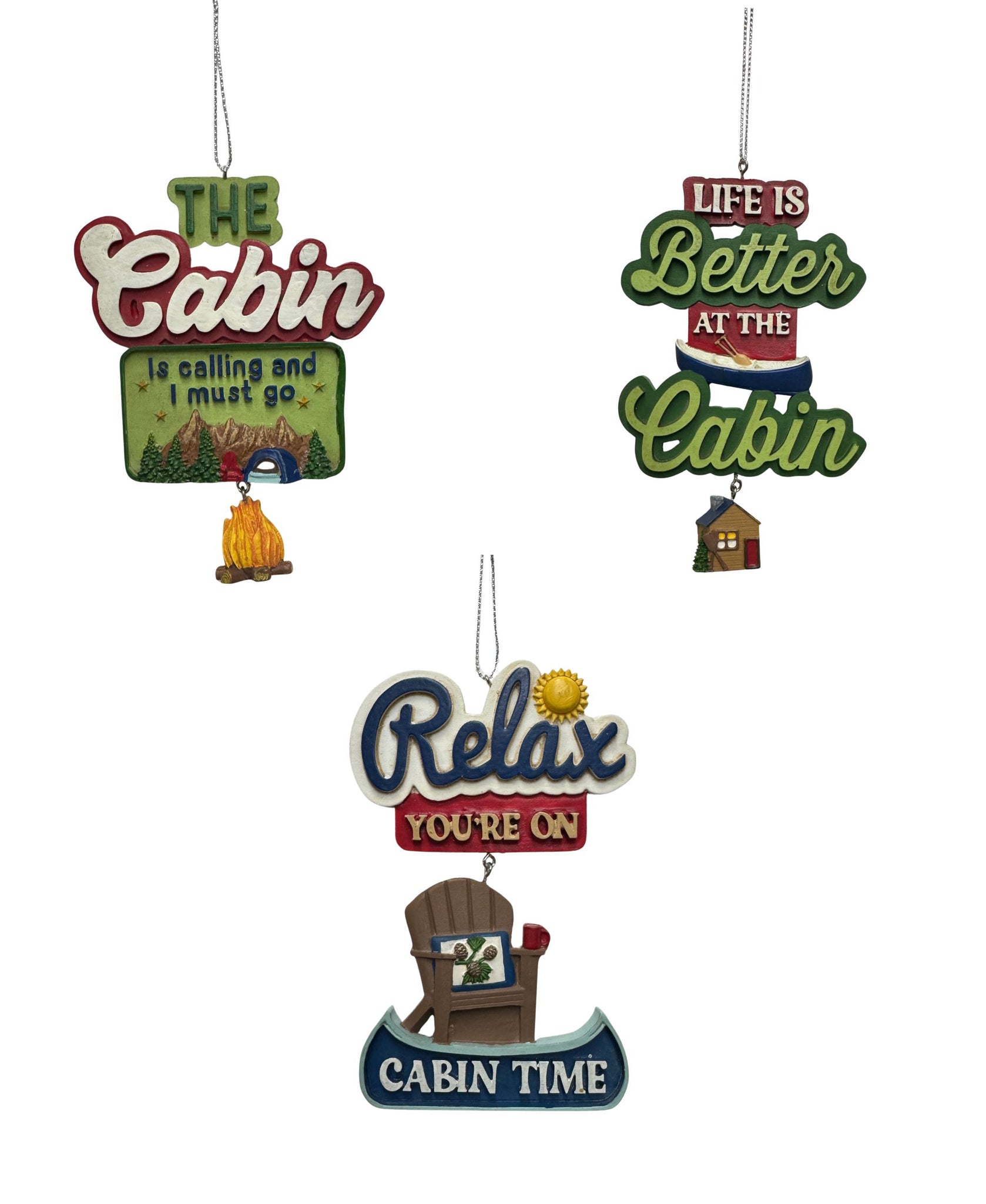 Cabin Life Ornaments